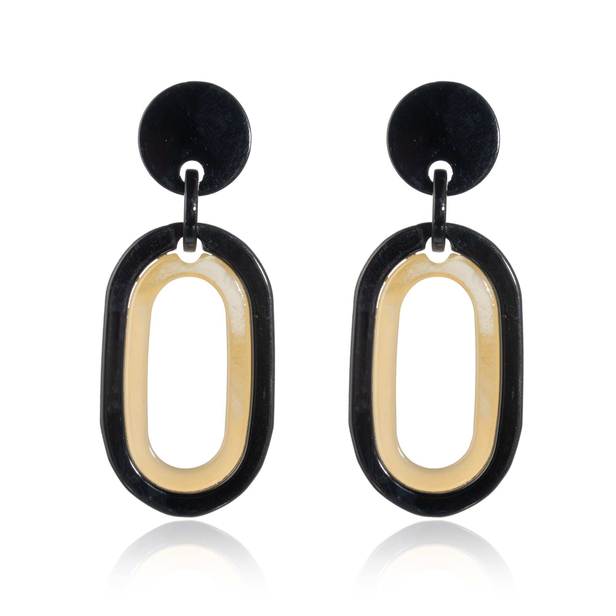 BLUE SCARAB MONA Earrings (Black)