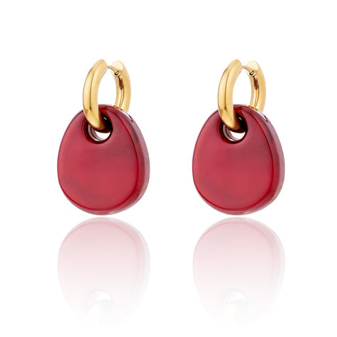 BLUE SCARAB GIGI Earrings (Red)