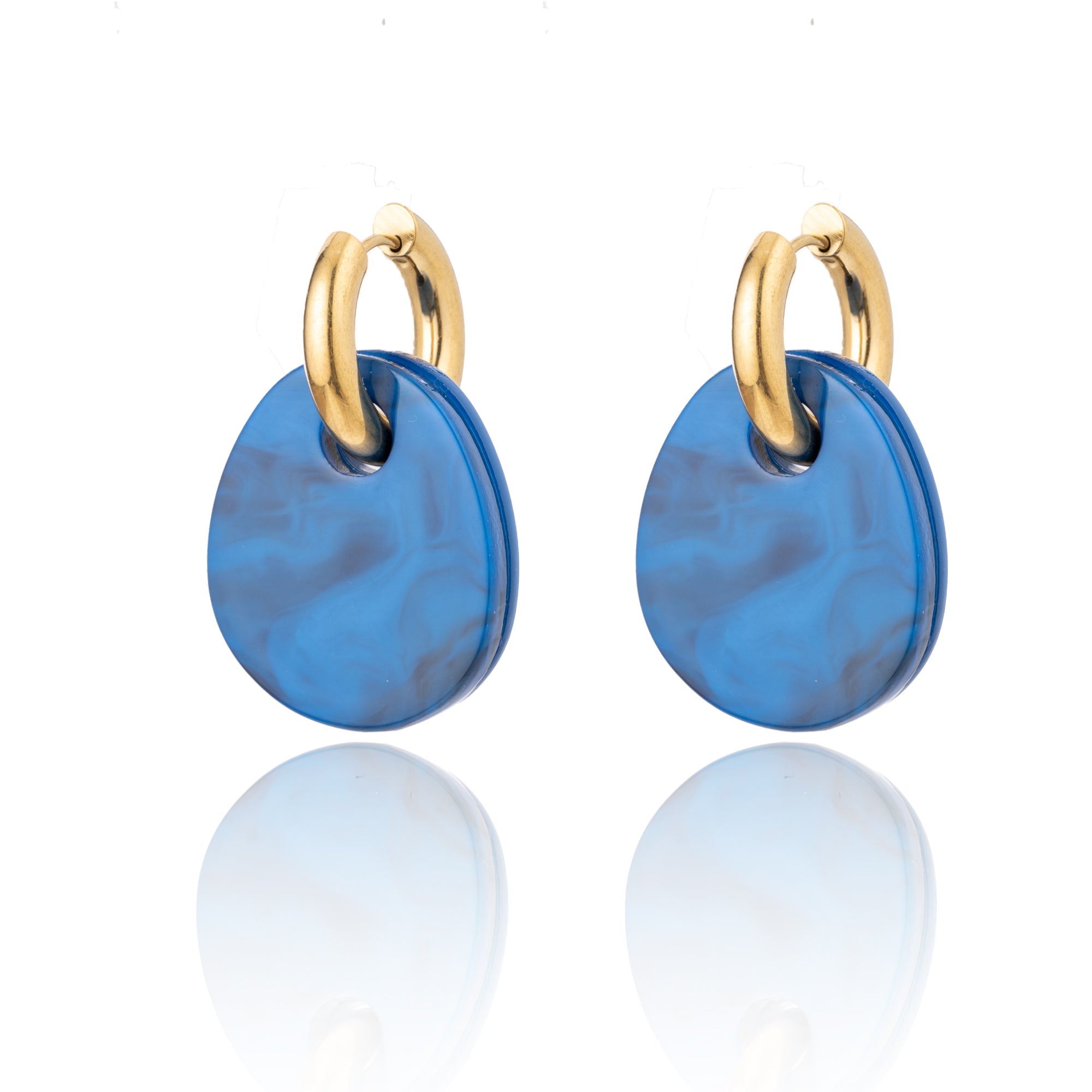 BLUE SCARAB GIGI Earrings (Blue)
