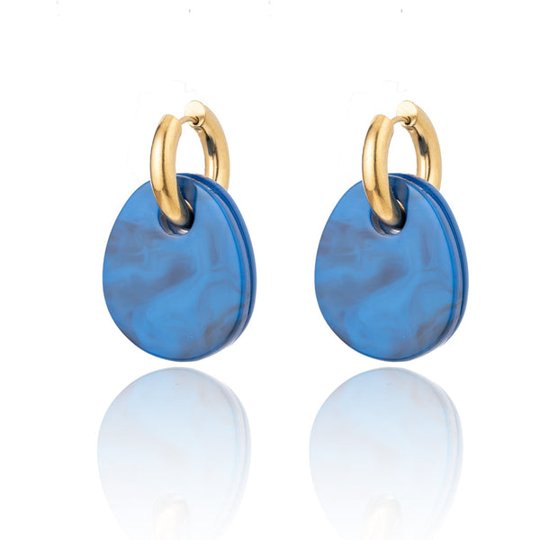 BLUE SCARAB GIGI Earrings (Blue)