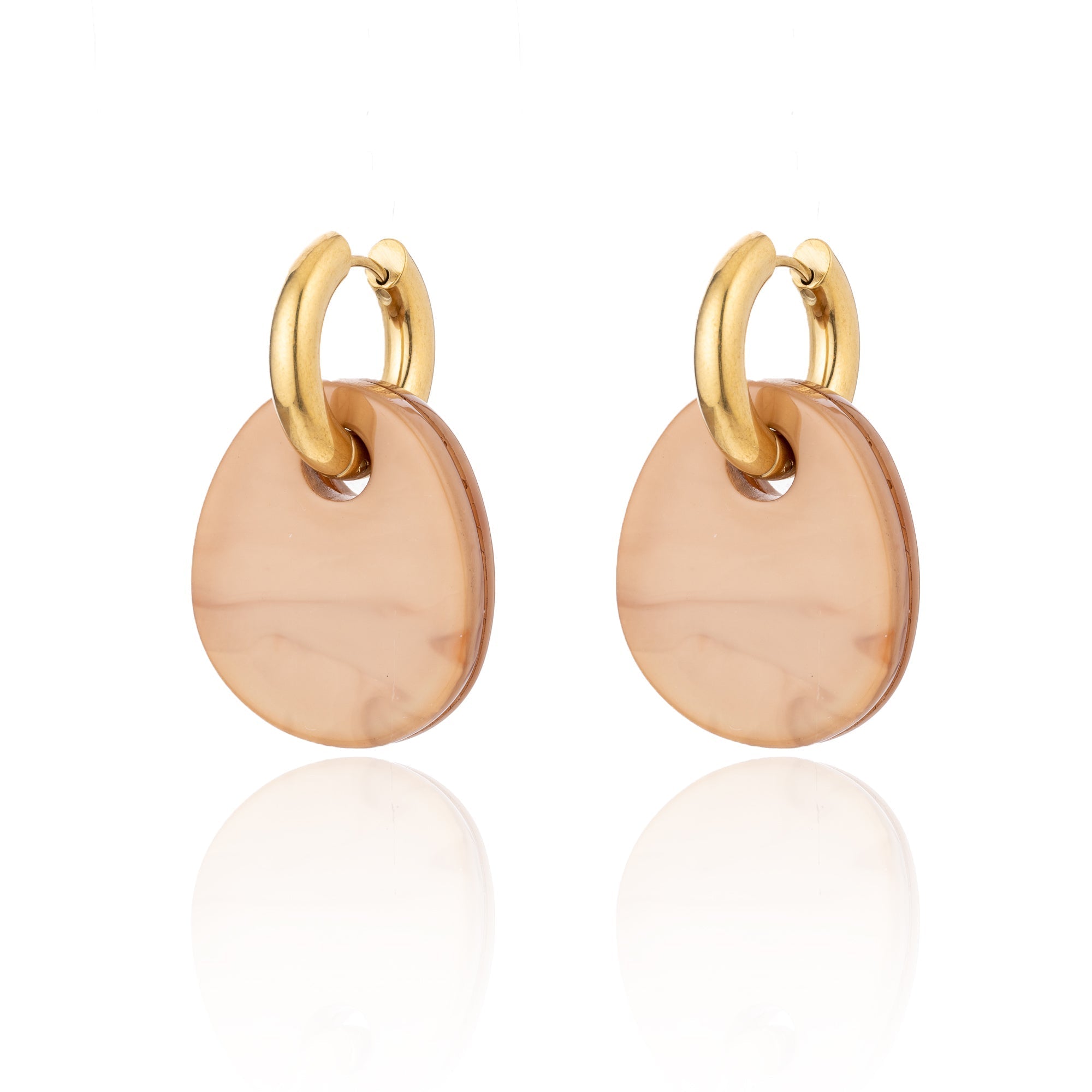 BLUE SCARAB GIGI Earrings (Champagne)