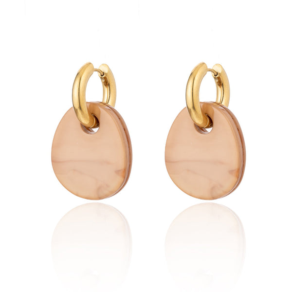 BLUE SCARAB GIGI Earrings (Champagne)