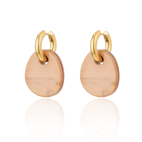 BLUE SCARAB GIGI Earrings (Champagne)