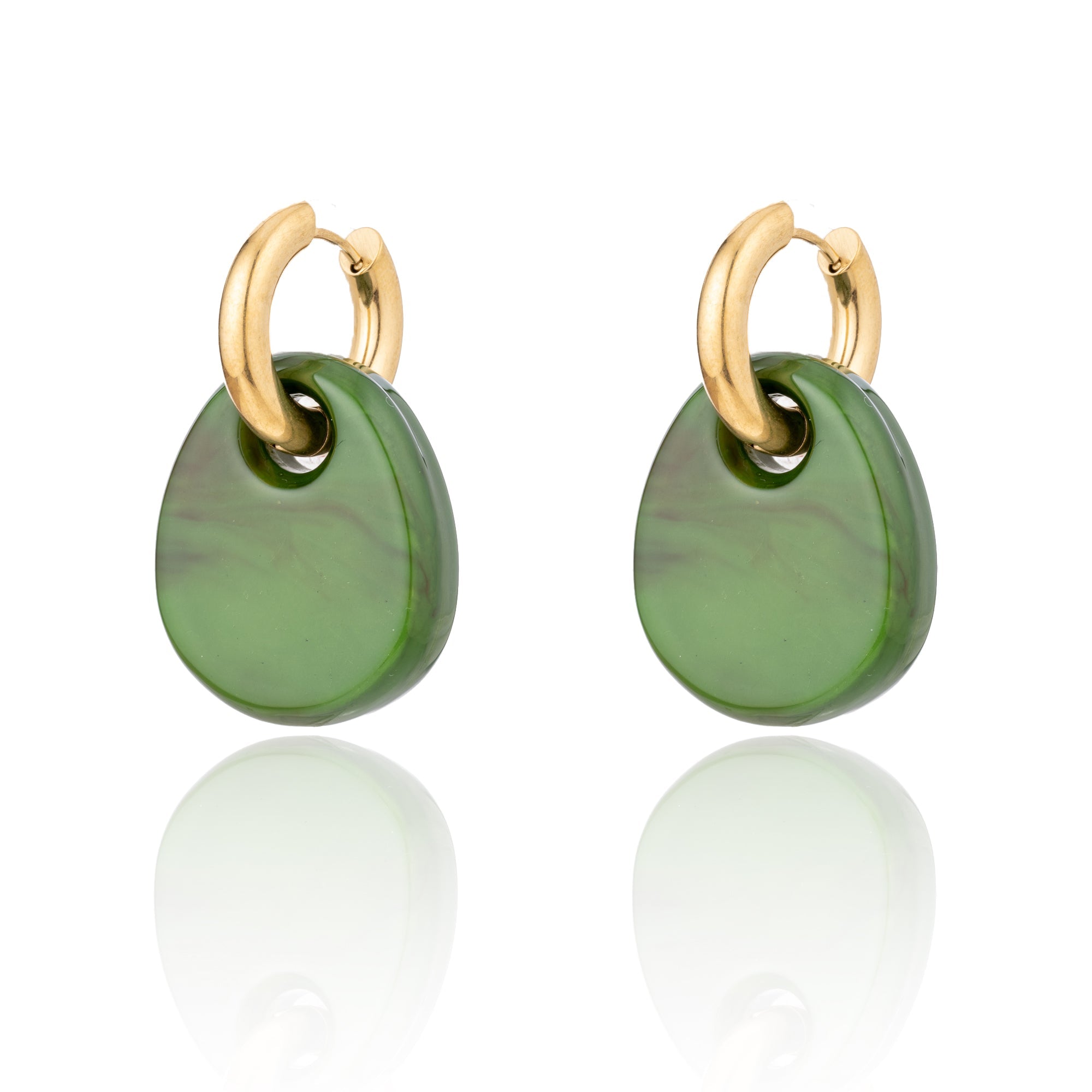 BLUE SCARAB GIGI Earrings (Green)