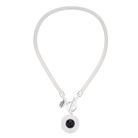 BLUE SCARAB FEYRE Necklace (Silver)