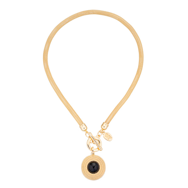 BLUE SCARAB FEYRE Necklace (Gold)