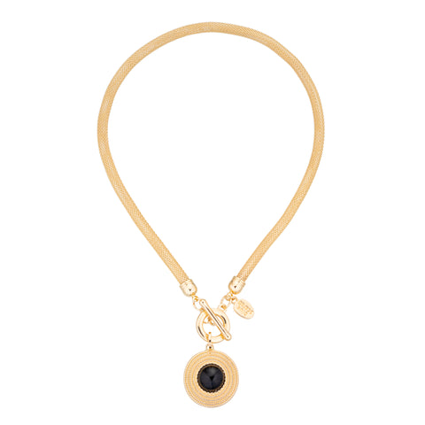 BLUE SCARAB FEYRE Necklace (Gold)