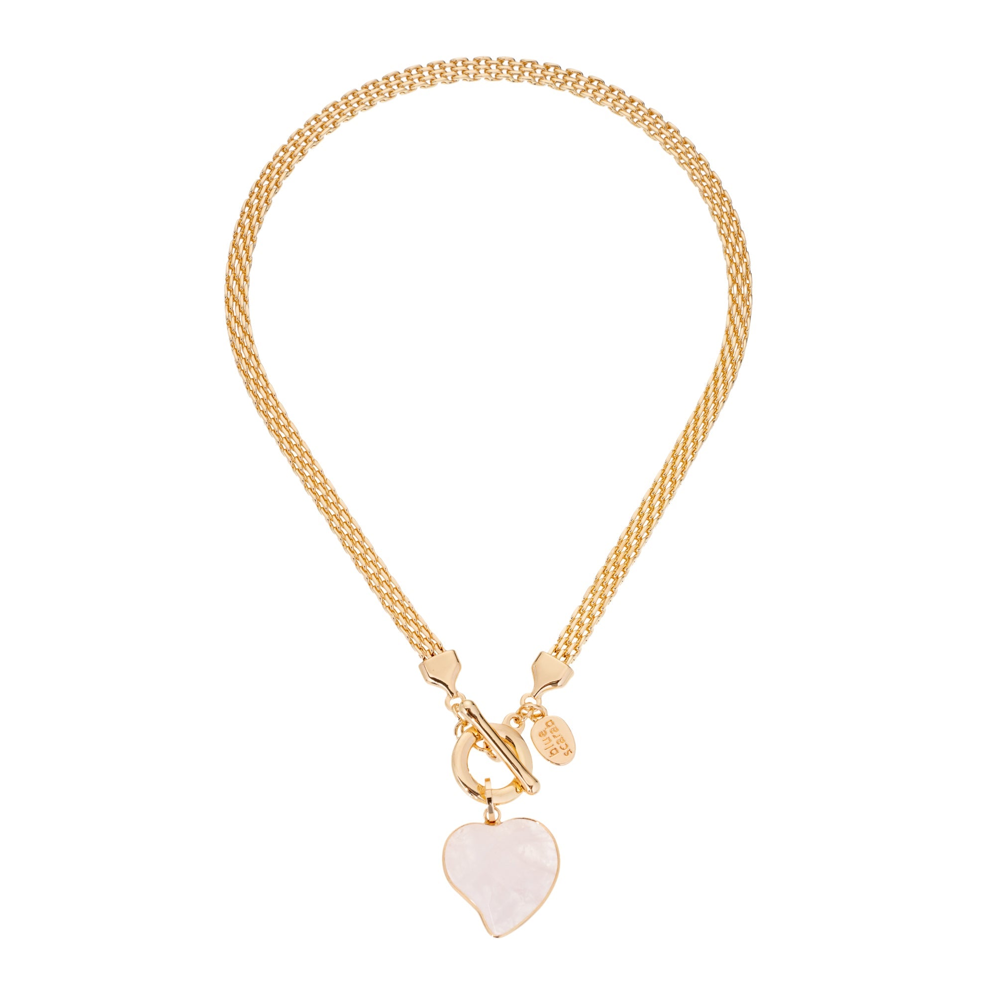 BLUE SCARAB LARA Necklace (Gold)