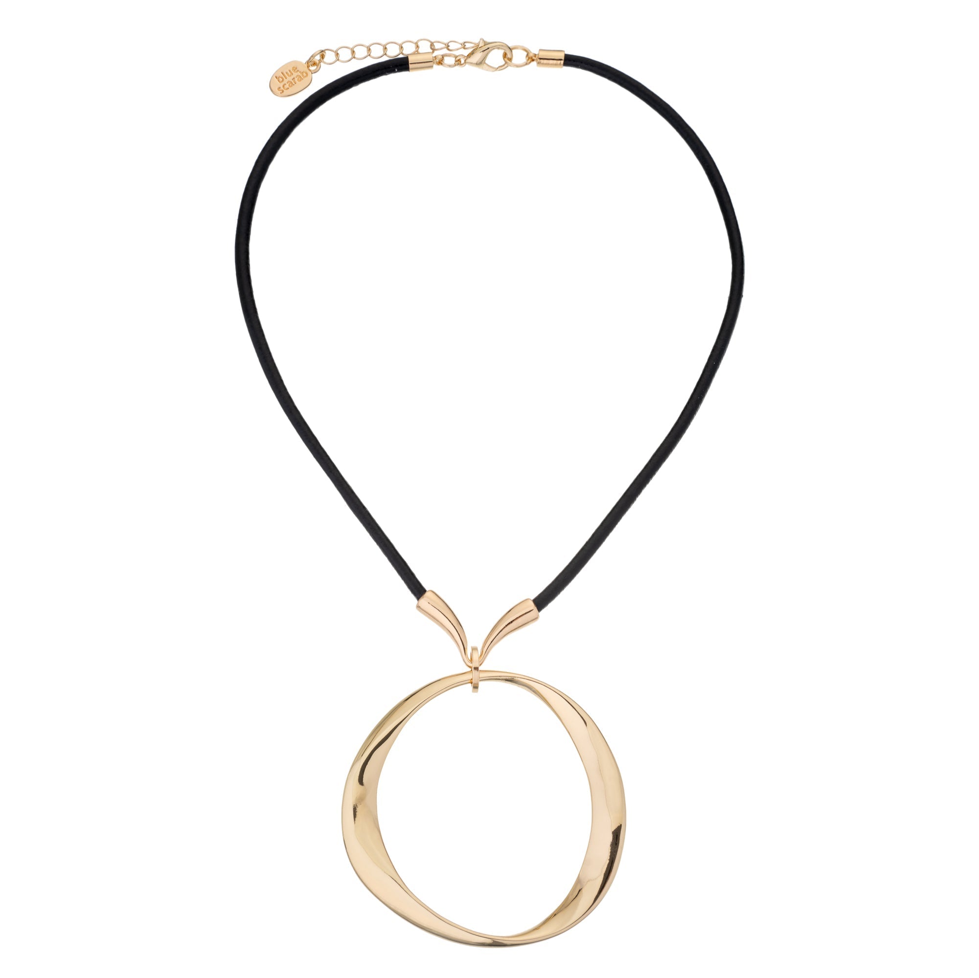 BLUE SCARAB CAMI Necklace (Gold)