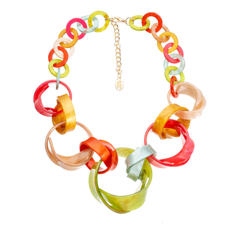 BLUE SCARAB SUNNY Necklace (Multicoloured)