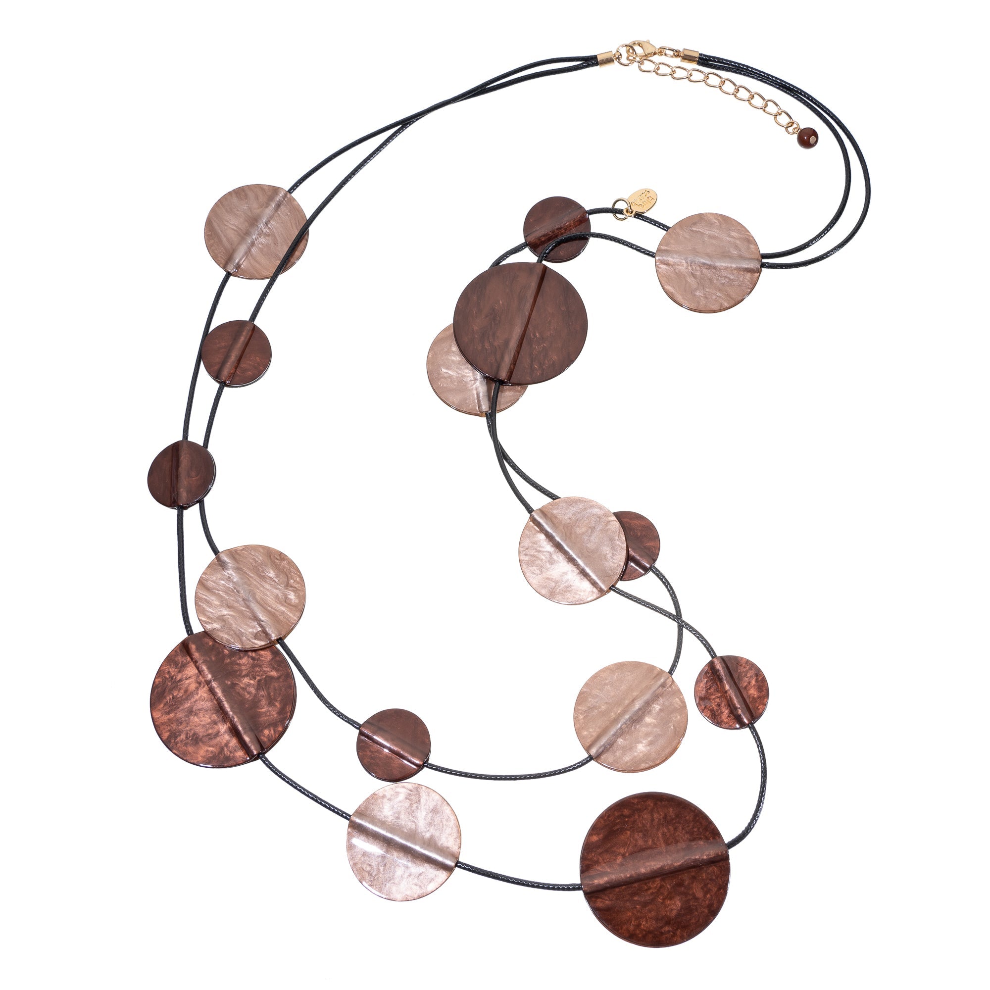 BLUE SCARAB SAM Necklace (Brown)